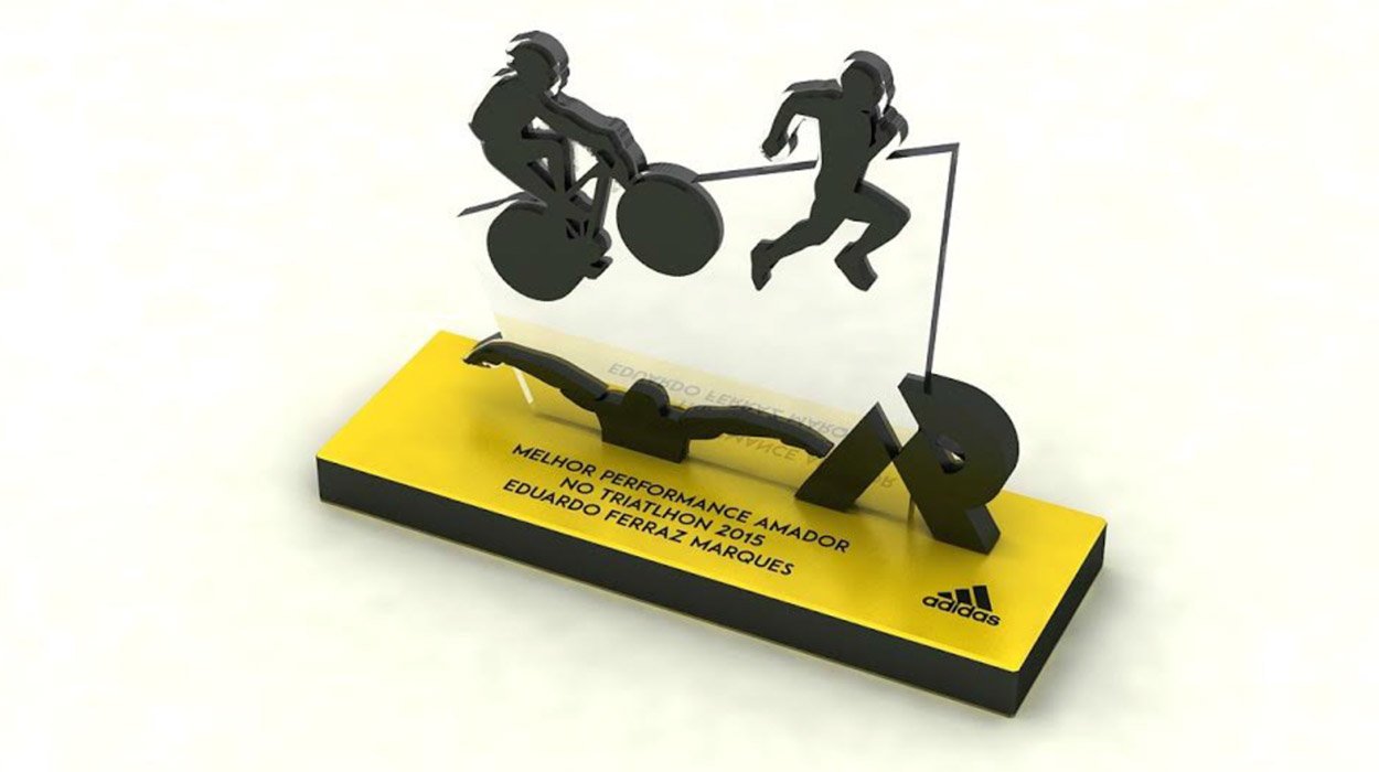 Troféu de Acrílico Adidas Fatto Acrílico